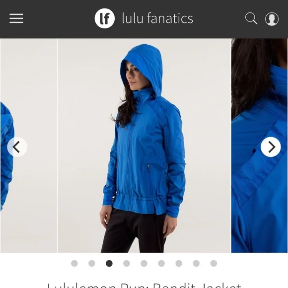 lululemon athletica Women's Blue Bandit Jacket - Picture 3 of 12